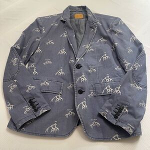 Jachs Men’s Navy Blue 2 Button Blazer Size Medium